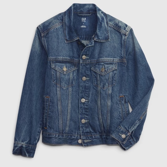 GAP Kids Denim Icon Jacket - Picture 2 of 5